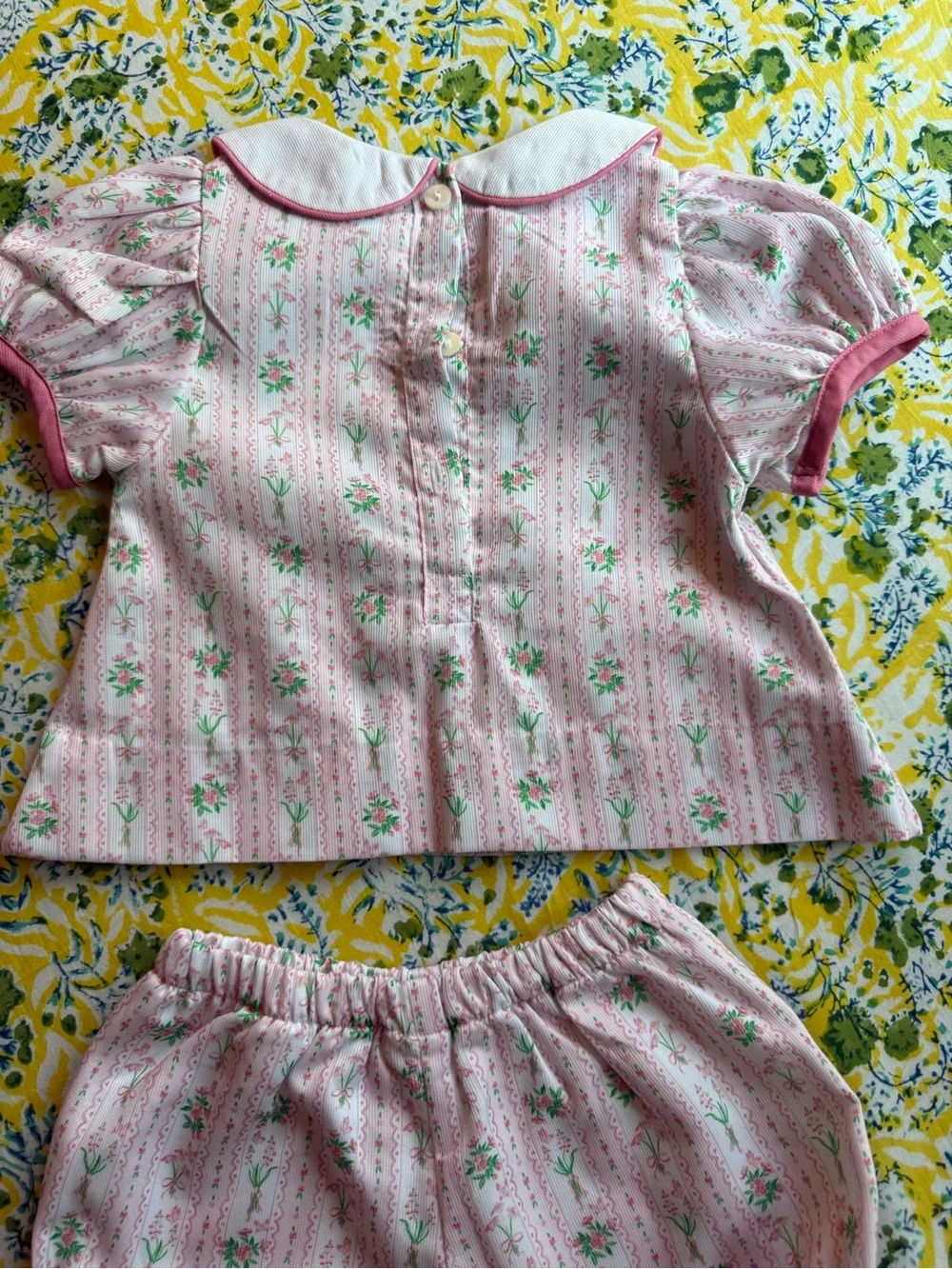 Smockingbird bunny diaper set